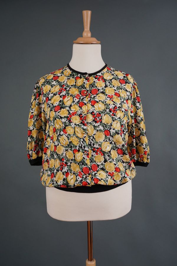 Fruit&flower print blouse Price