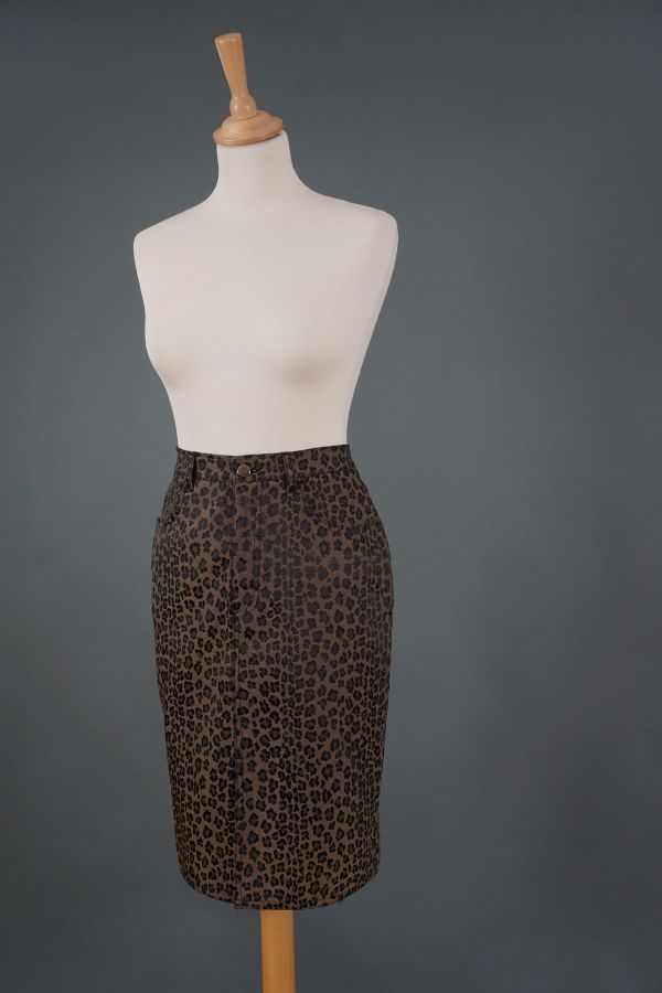 “Fendi jeans” suknja s leopard uzorkom Cijena