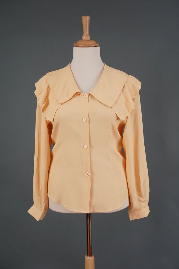 Blouse with pleated ruffles Price