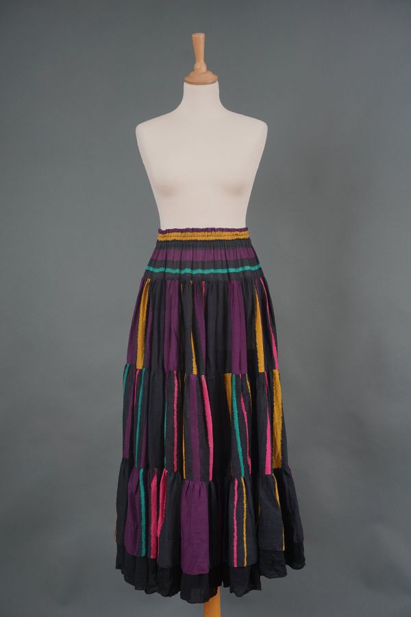 Black striped skirt Price