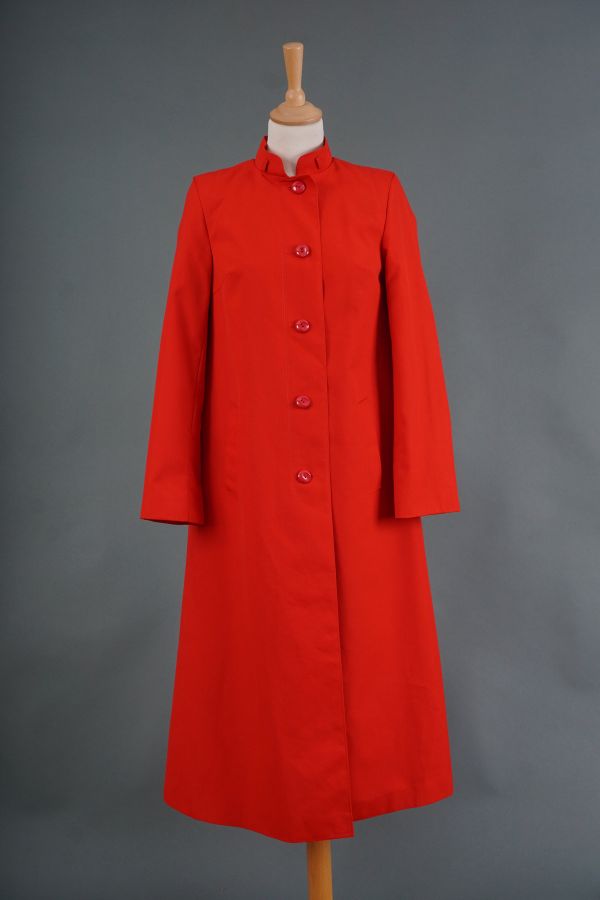Red 'Trevira' raincoat Price