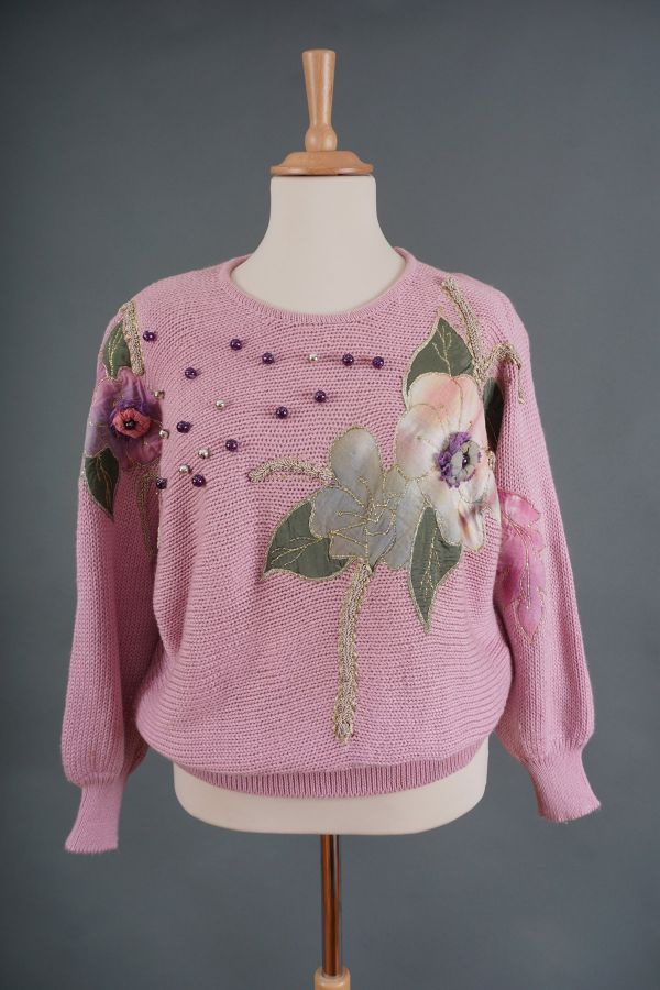80s džemper sa perlama Cijena