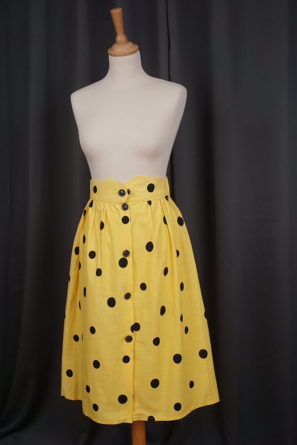 Yellow polka dot skirt Price