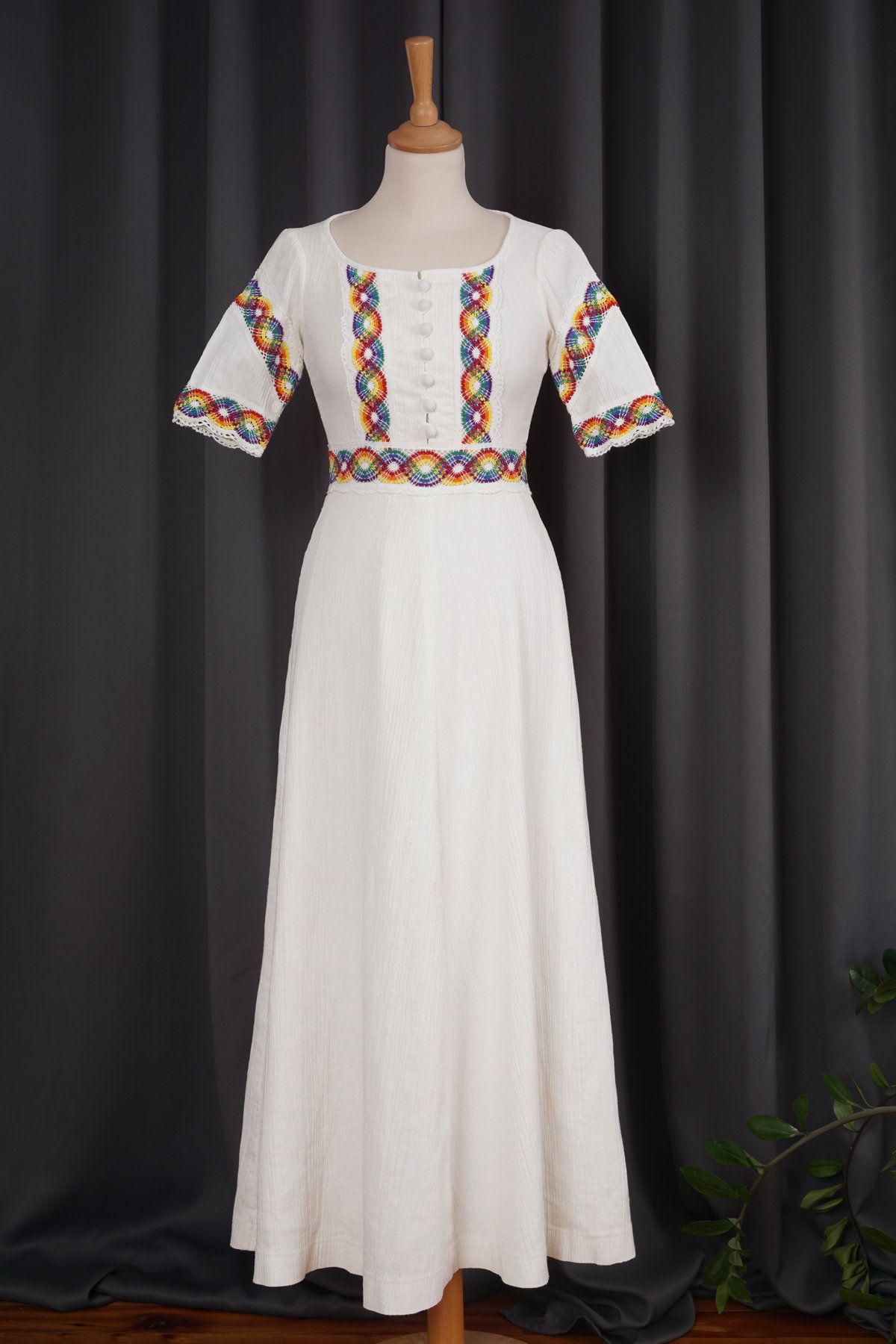 Etno 70s maxi dress Price Sale Vintage Retro