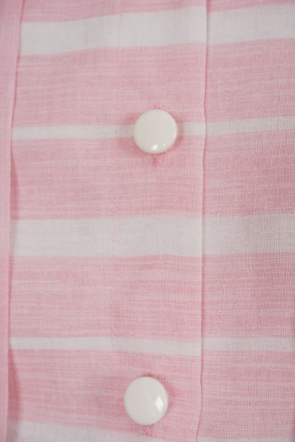 Ružičasto bijela karirana haljina Cijena