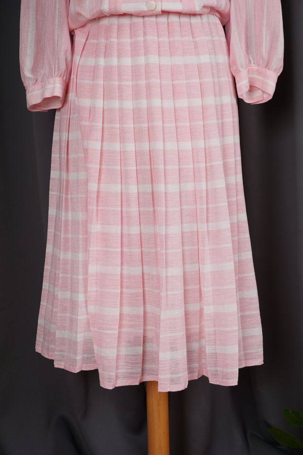 Pink checkered dress Price