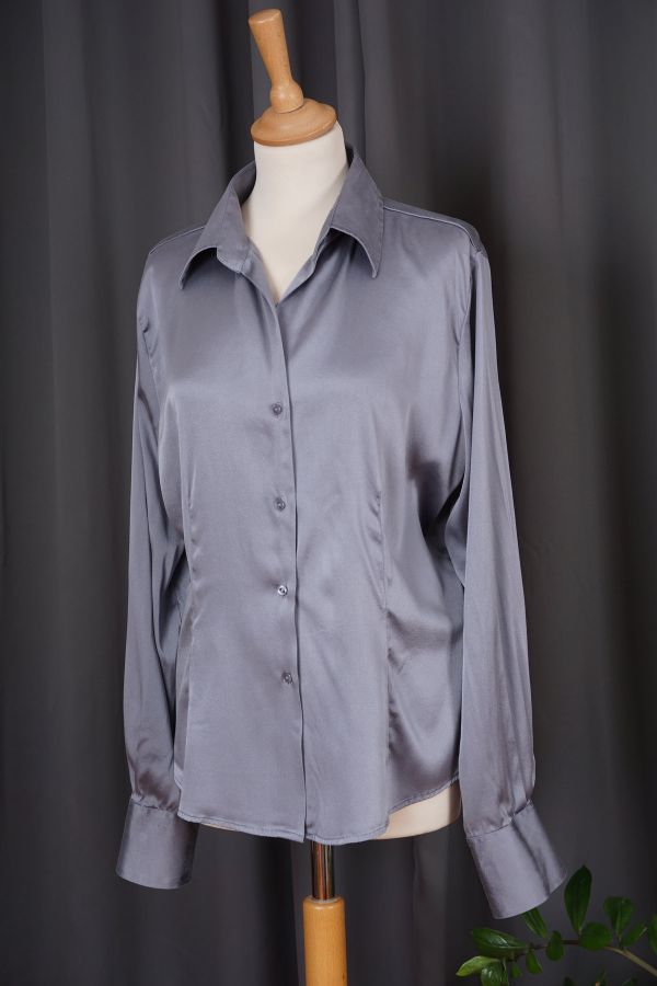 Silk gray blouse Price