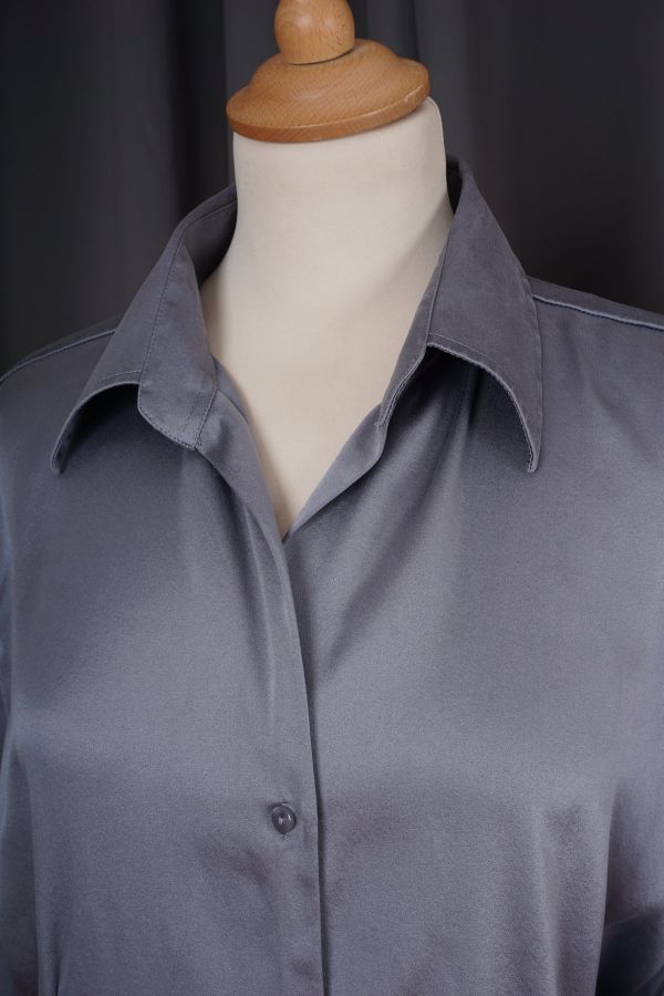 Silk gray blouse Price