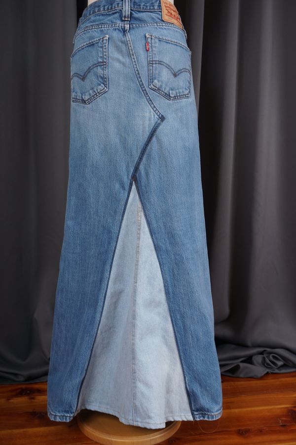 Reworked vintage denim skirt Price