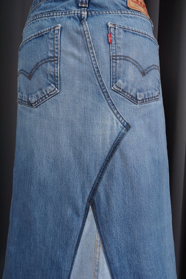 Reworked vintage denim skirt Price