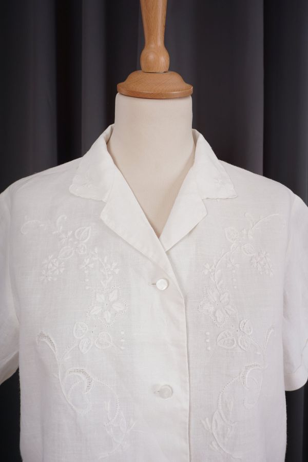 White linen blouse Price