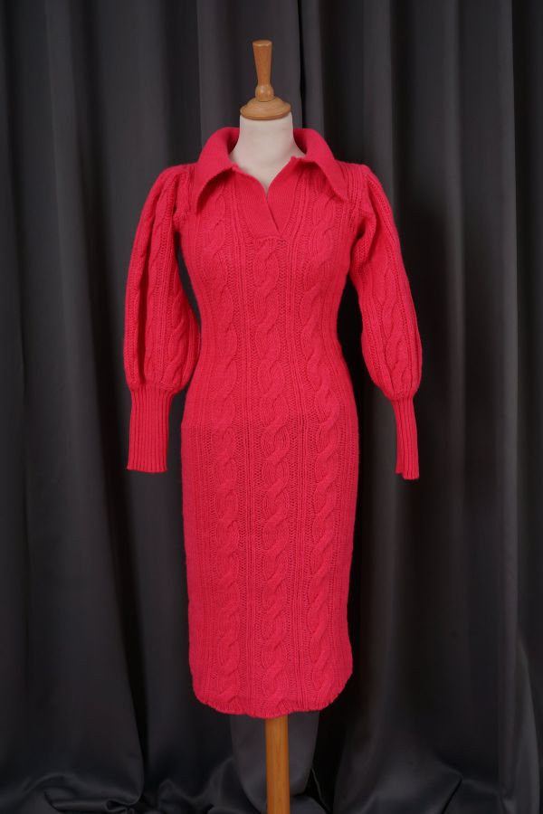 Pink wool dress Price